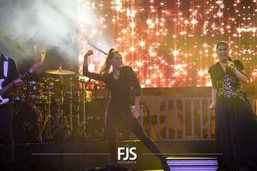 Concierto de la cantante grancanario Cristina Ramos en la plaza de San Juan/Francisco Javier Santana./Francisco Javier Santana.